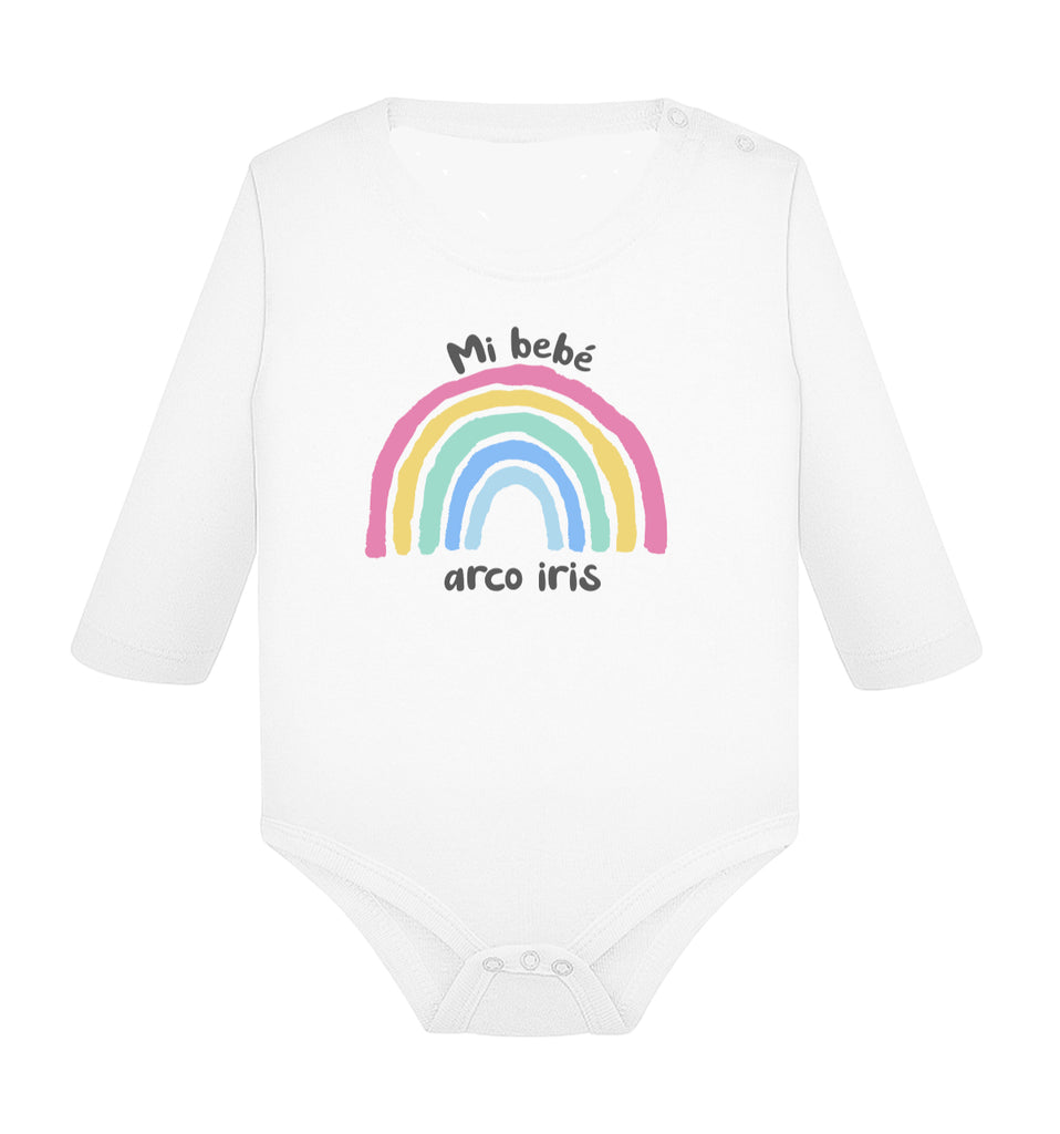 Body largo algodón - Bebé arco iris - My Rainbow Family - Boutique homoparentalité