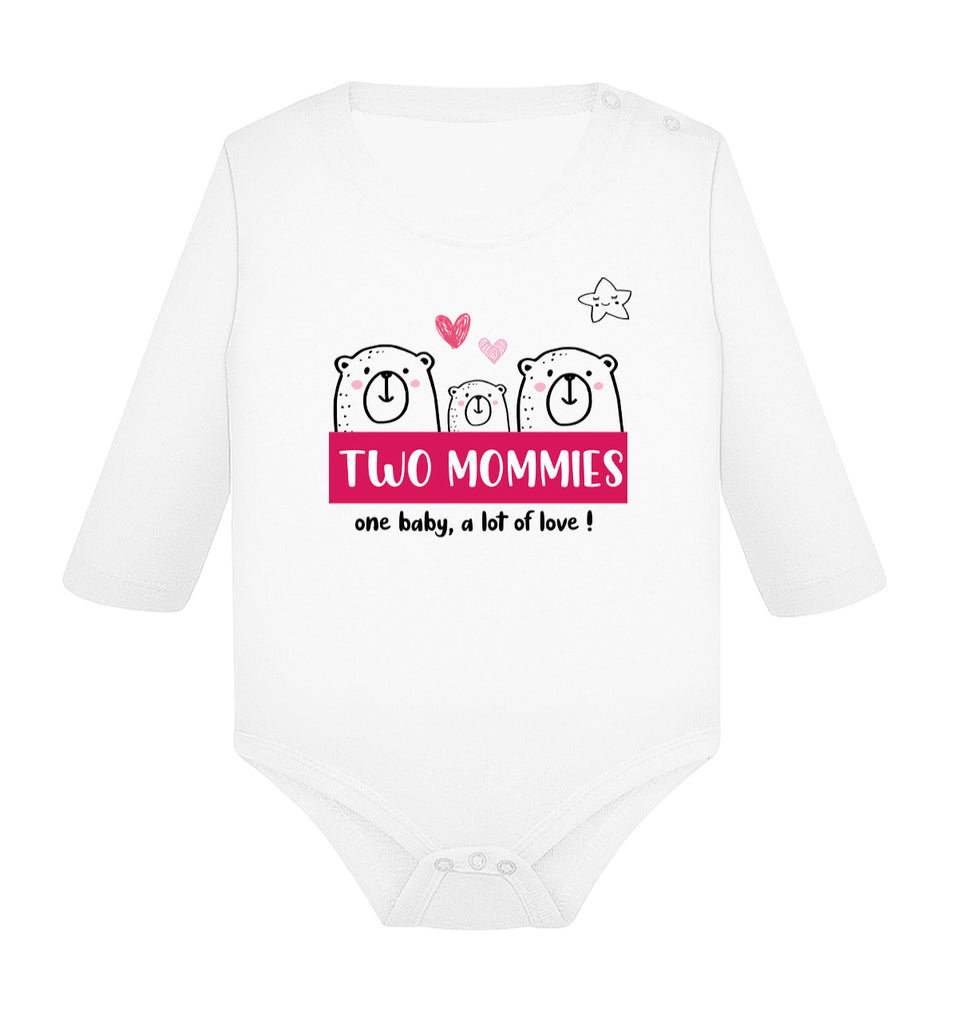 Long body cotton - Two mums, lots of love - Pink - My Rainbow Family - Boutique homoparentalité