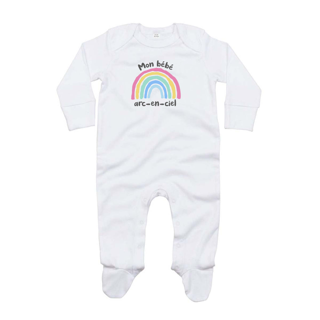 Pyjama coton bio -  Bébé arc en ciel - My Rainbow Family - Boutique homoparentalité