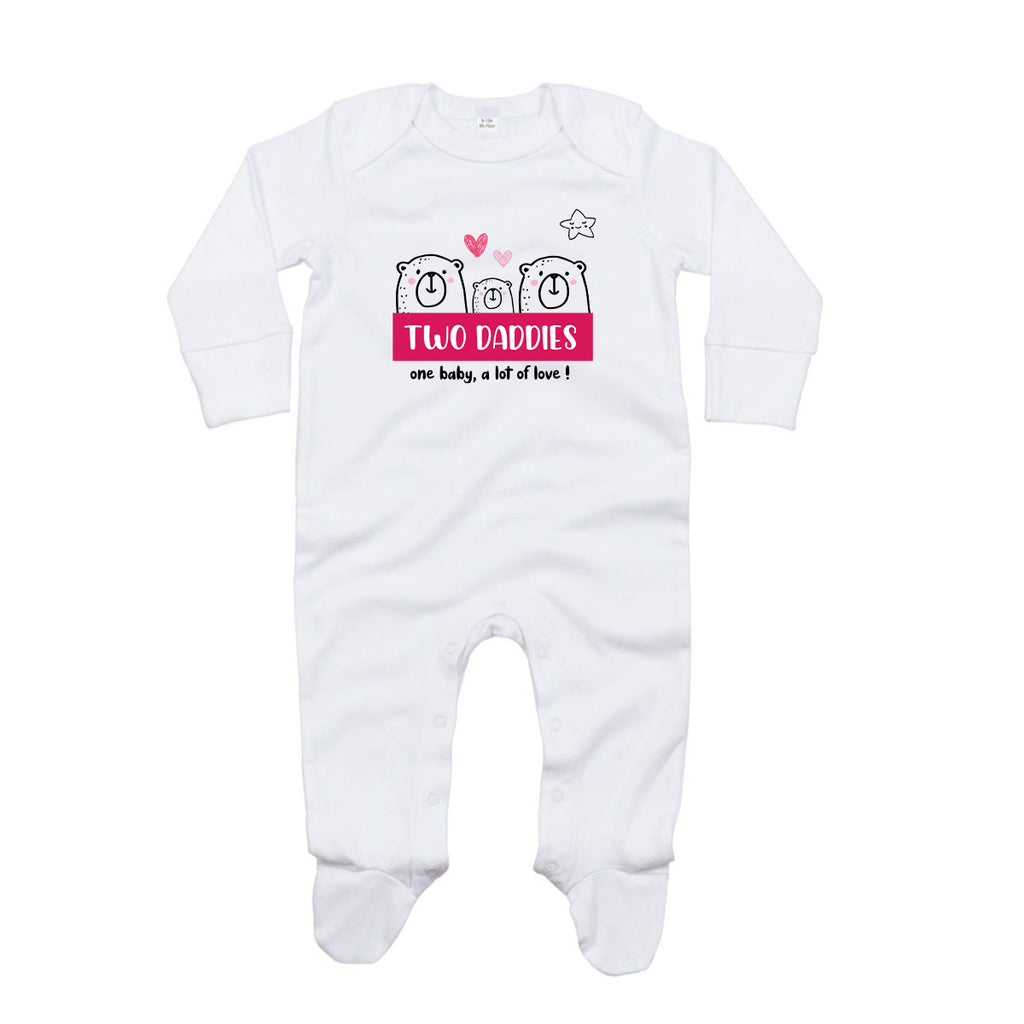 Pyjamas organic cotton - Two dads, lots of love - Pink - My Rainbow Family - Boutique homoparentalité