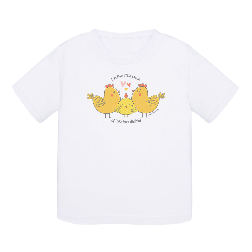 T-shirt baby cotton - Dads hens - My Rainbow Family - Boutique homoparentalité