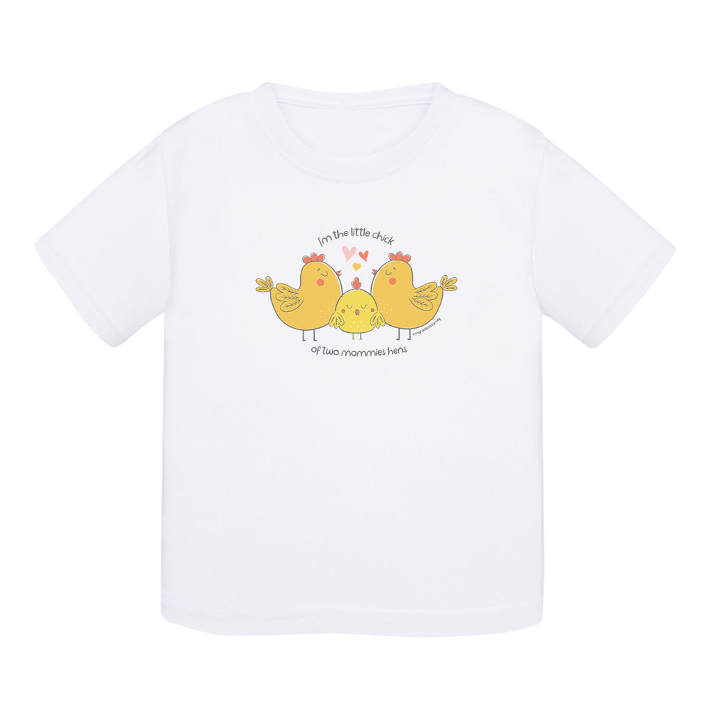 T-shirt baby cotton - Mothers hens - My Rainbow Family - Boutique homoparentalité